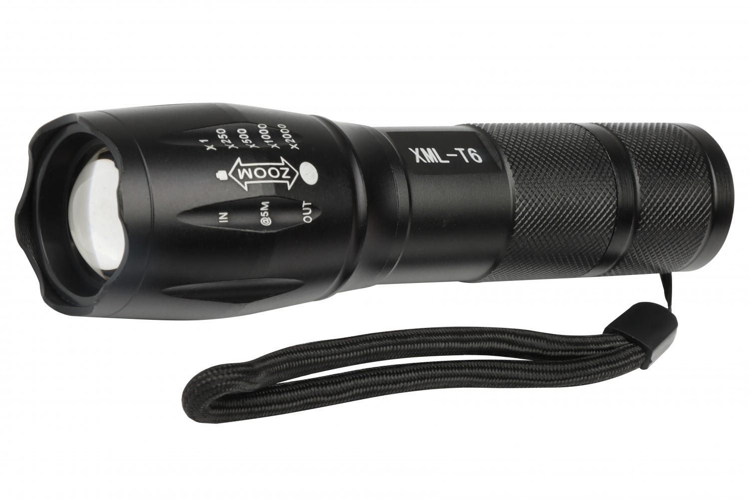 ЛІХТАРИК РУЧНИЙ АКУМУЛЯТОРНИЙ (КИШЕНЬКОВИЙ) LED XML-T6 10W 3.7V LI-ION 18650 M82724
