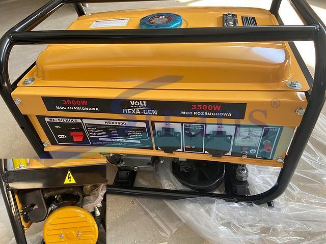 ГЕНЕРАТОР БЕНЗИНОВИЙ VOLT HEXA-GEN 3.5KW, 4.4KVA 230V ОДНОФАЗНИЙ РУЧНИЙ ЗАПУСК  (ПОШКОДЖЕНИЙ) 6GEN3500A1PRZ14